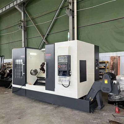 China Metal TCK56 Slant Bed CNC Lathe Machine Hydraulic Chuck And Tailstock Y Axis