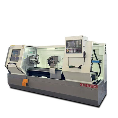 380V Ck6163 Horizontal Automatic CNC Lathe Machine With 105mm Spindle Bore